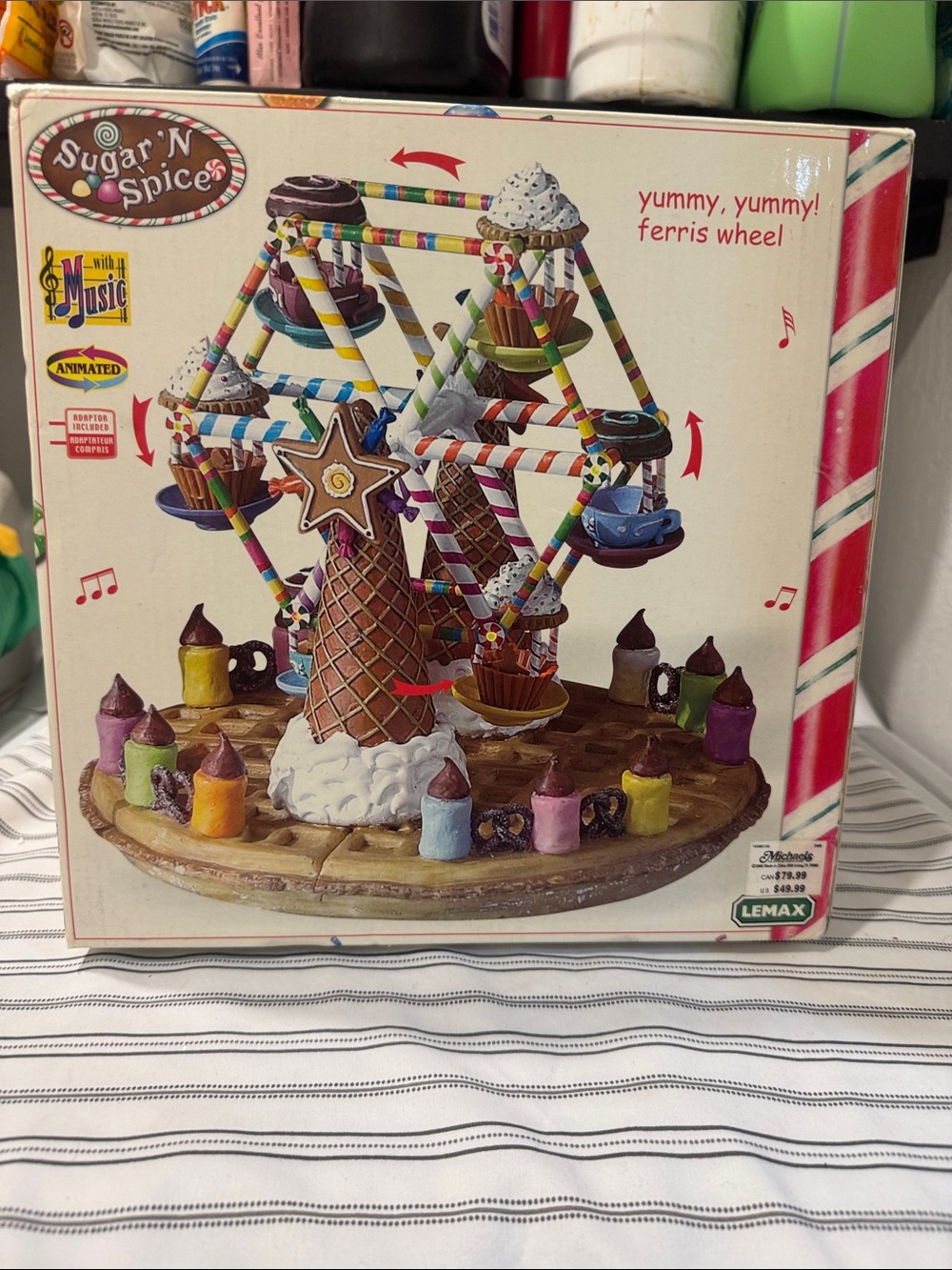 LEMAX SUGAR N’ SPICE YUMMY YUMMY FERRIS WHEEL - WORKS WITH BOX!